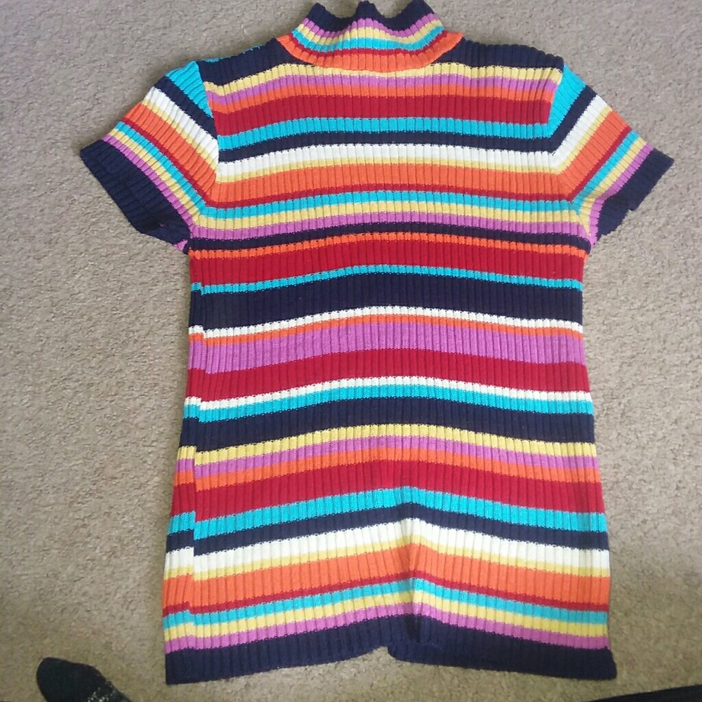Rainbow Turtleneck Tshirt